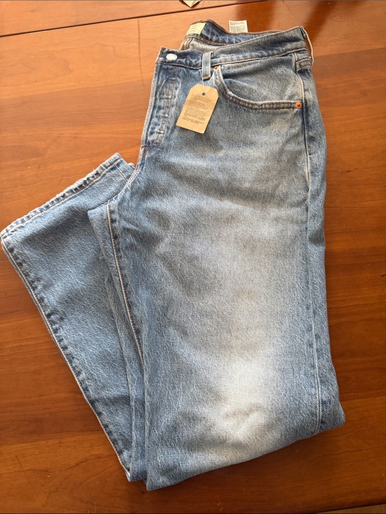Levi's Denim - Levi’s 501 Curve Light Blue Straight-Leg Jeans